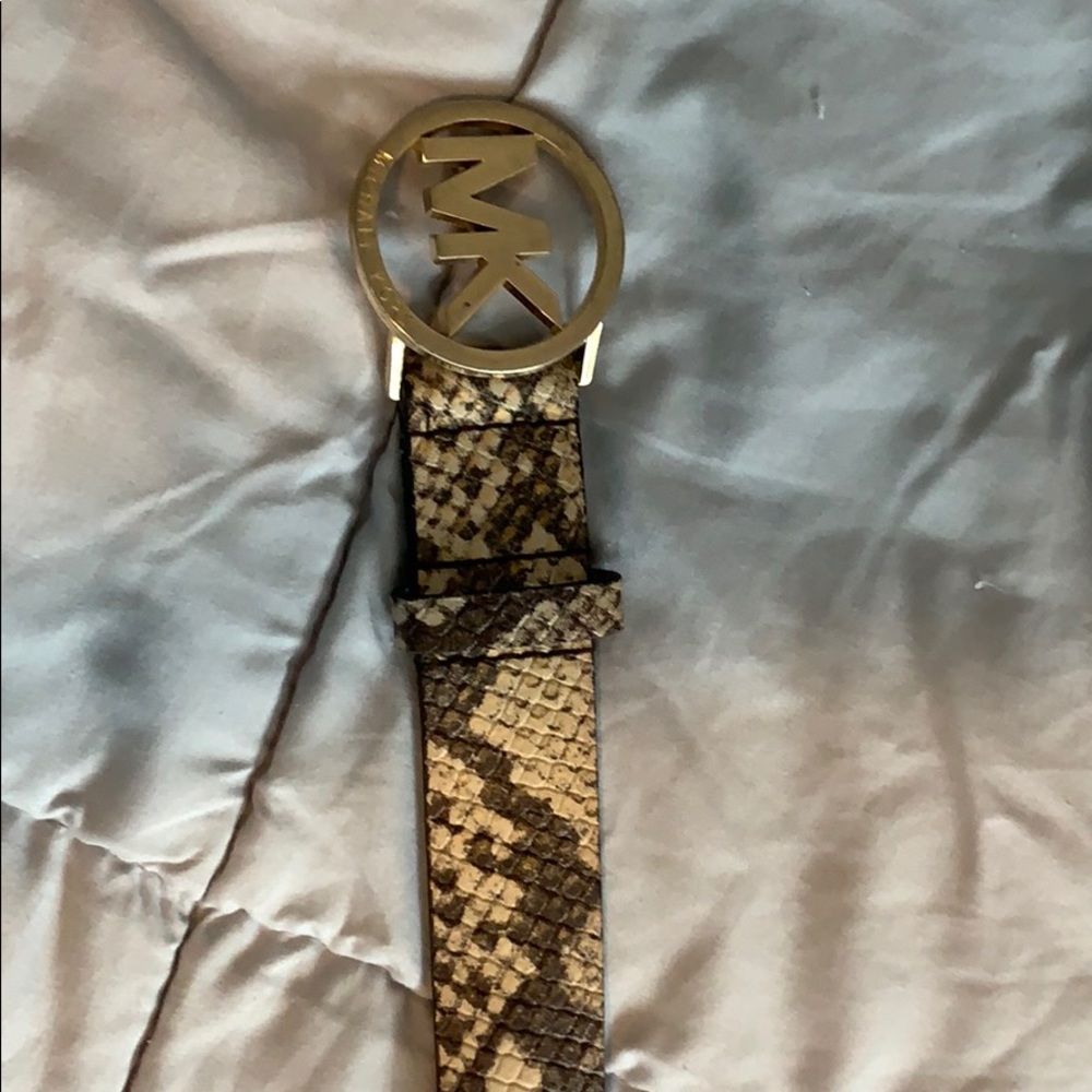 Michael Kors snake print belt